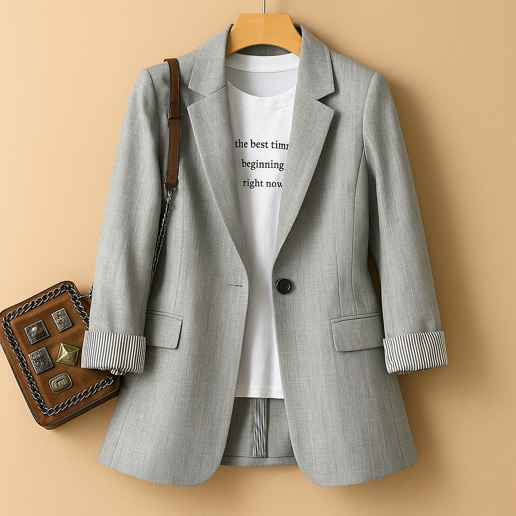 Montrel™ | Blazer léger à manches longues pour femmes